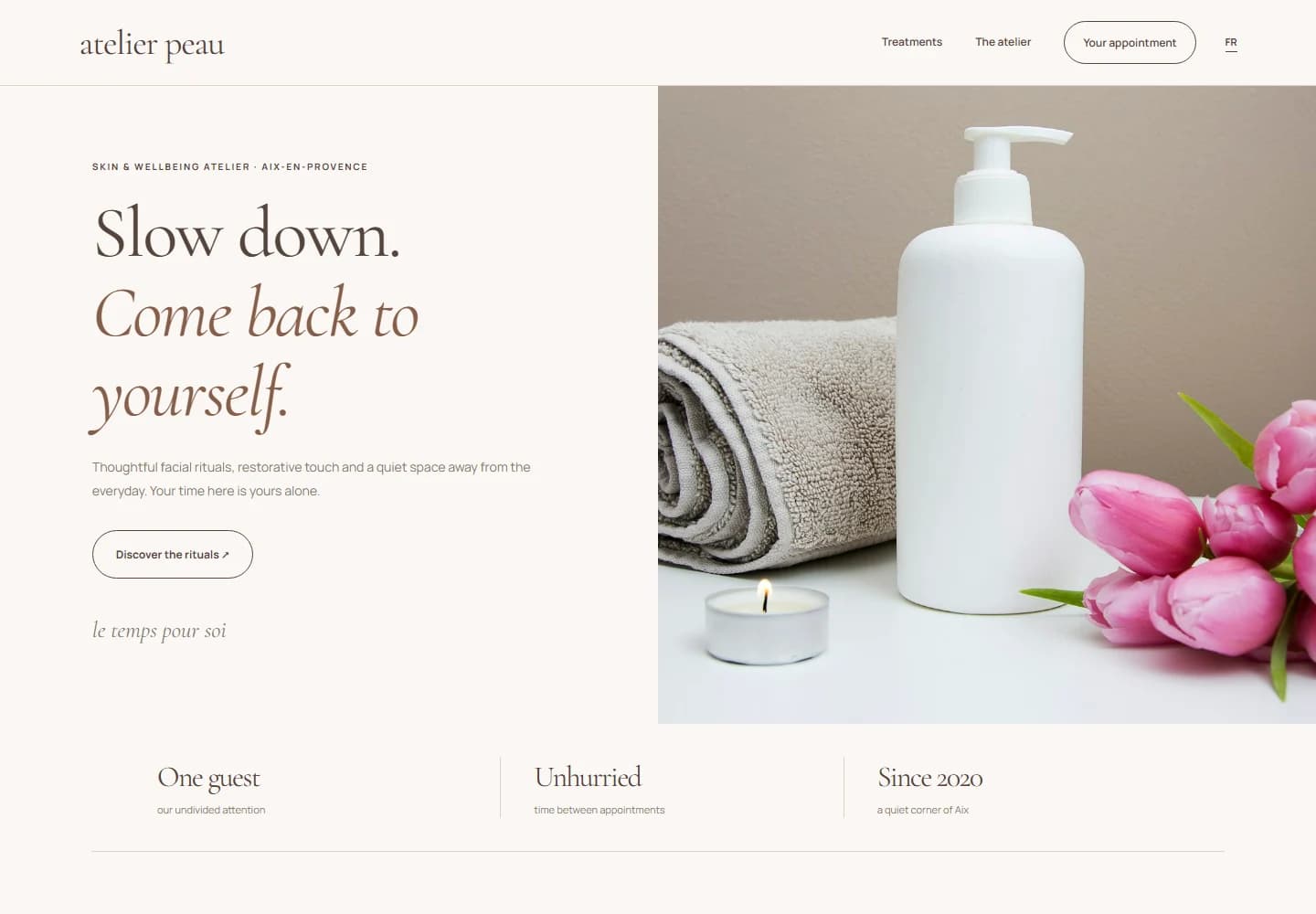 Atelier Peau — website preview