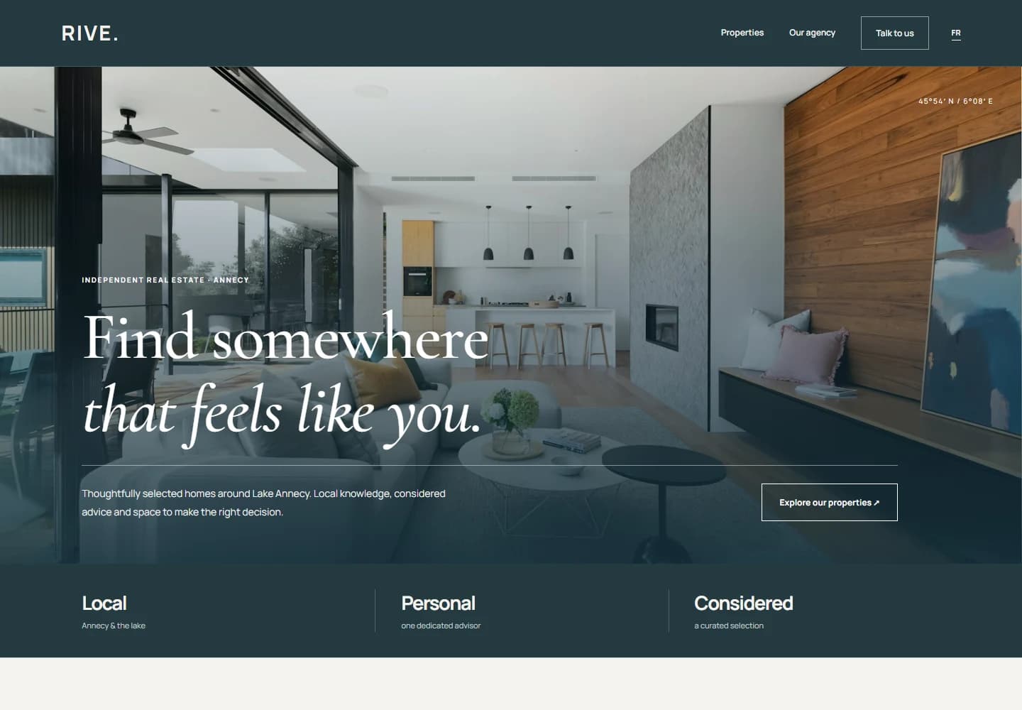 RIVE. — website preview